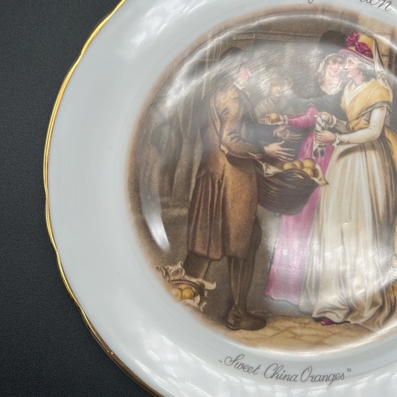 Rare Set of Two Vintage Decorative Plates, “Cries of London” Series 8" Numbered - Picture 13 of 15